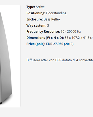 diffusori professionali Meridian