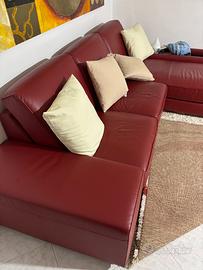 Divano Vera pelle con  cameretta