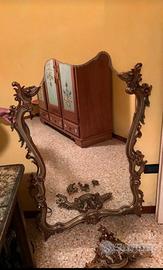 Specchiera in legno, stile veneziano