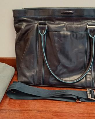 Borsa spalla lavoro donna blu PIQUADRO Blue Square