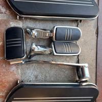 Kit pedane completo Originale Harley Touring nere