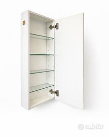Mobiletti bagno con ripiani in vetro - set 2 pezzi