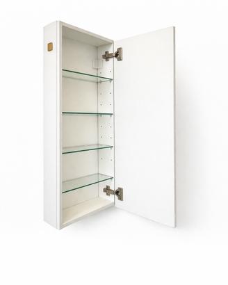 Mobiletti bagno con ripiani in vetro - set 2 pezzi