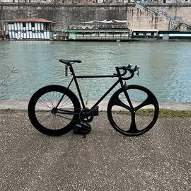 Bici Scatto Fisso Fixie Nero