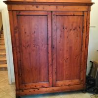 Armadio 2 ante in legno  stile rustico 