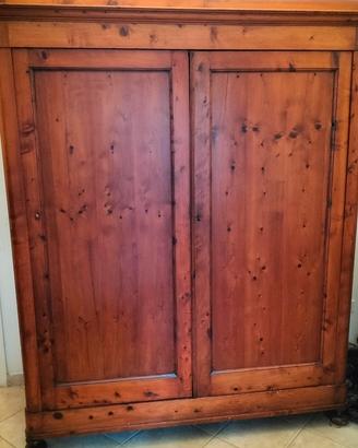 Armadio 2 ante in legno  stile rustico
