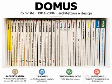 Blocco 75 numeri rivista DOMUS, dal 1977 al 2007