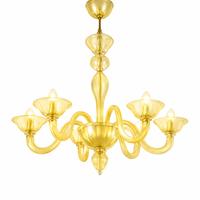 Lampadario vetro stile murano