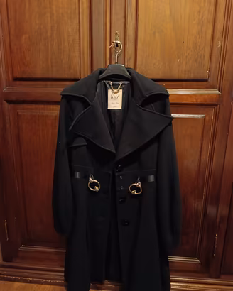 Cappotto nero Betty Blue in lana - Tg. 42