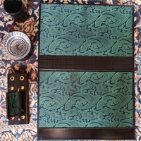 set scrivania vera pelle pieffe