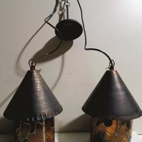 Lampade Swag SAGIM  Vetro e Piombo