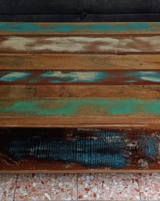 tavolino da caffè legno massello vintage