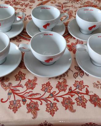 Set 6 tazze cappuccio Julius Meinl come nuove