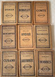 Nove volumetti dì filosofia d’epoca