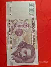 banconota da 50000lire Bernini qsp 