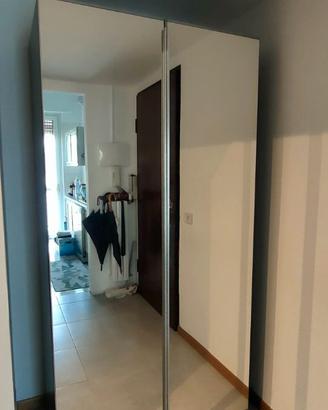 Armadio IKEA PAX 100x60x200 cm con Ante a Specchio