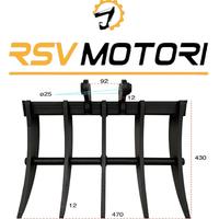 Benna Multiripper, Rastrello per miniescavatore PE
