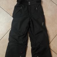 pantalone sci nero bambino wedze 6 anni