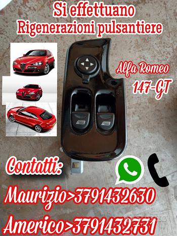 Rigenerazione pulsantiera alfa romeo 147 gt