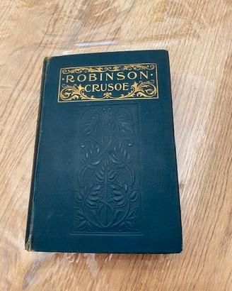Libro ROBINSON CRUSOE 1901 inglese