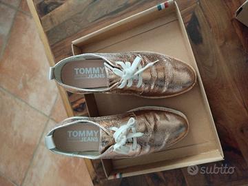 Scarpe Stringate Platform Tommy Jeans – Oro Rosa –