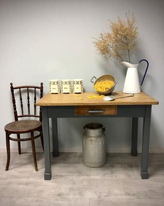 TAVOLO RUSTICO CUCINA ABETE TAVOLINO FRIULI 900