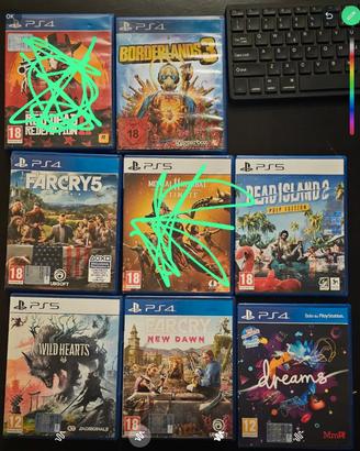 Giochi 9€ ognuno  45€ tutti