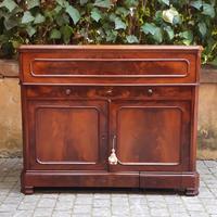 Credenza toilette antica dell'800 piuma di mogano