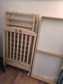Lettino con sbarre