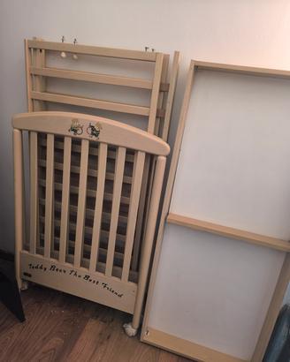 Lettino con sbarre