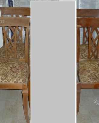 4 sedie in legno primi del '900 tedesco