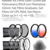 Filtri per obiettivo 52 mm,40,5mm