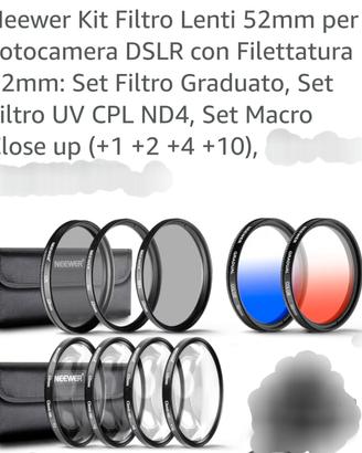 Filtri per obiettivo 52 mm,40,5mm