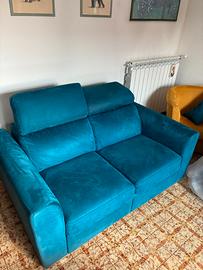 DIVANO ARTIGIANALE con CHAISE LONGUE ESTRAIBILE