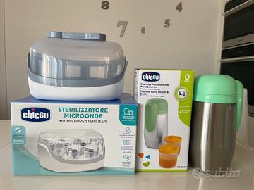 Chicco sterilizzatore e portapappa.
