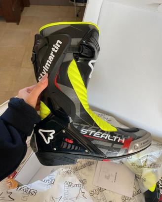 SCARPE DA MOTO UOMO STEALTH EVO AIR BLACK YELLOW