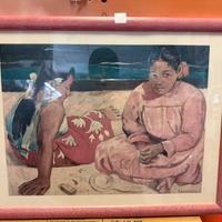 Stampa di 'Donne di Tahiti' di Paul Gauguin