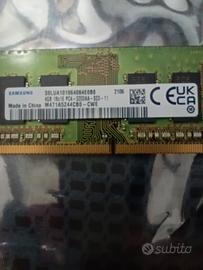 4 GB RAM Samsung per notebook 