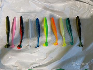 kit 10 esche da luccio/siluro 12cm