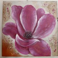 Quadro moderno dipinto ad olio su tela .