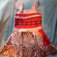 Vestito carnevale Vaiana bambina taglia 130