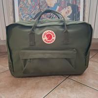 Borsone a tracolla Zaino Fjallraven Kanken verde 