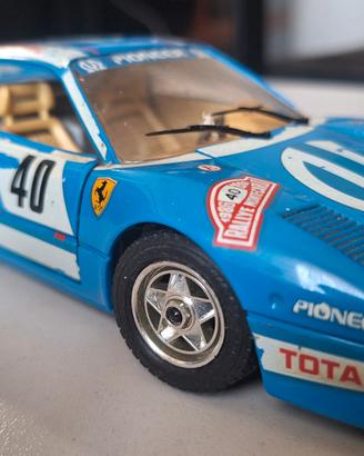 Modellino Ferrari GTO da corsa.
