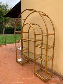 Mobile libreria porta tv in giunco