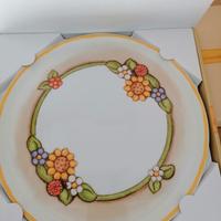 piatto torta in porcellana Thun nuovo in confezion