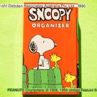 PEANUTS SNOOPY Vintage 1990 Mini AGENDA ORGANIZER