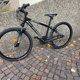 bici ST500 ROCKRIDER nera , dimensioni ruote da 24