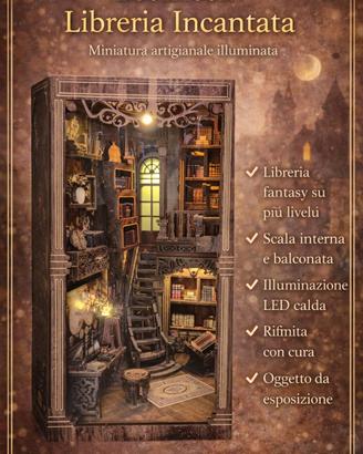 Booknook “Libreria Incantata” – Miniatura fantasy 