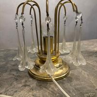 Abat Jour vintage in ottone e vetro, a Cremona