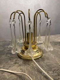 Abat Jour vintage in ottone e vetro, a Cremona